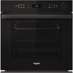 Cuptor incorporabil electric Whirlpool AKZ9S 8270 FB, 73 l, Autocuratare pirolitica, SteamSense, Air Fry, Tehnologia AL 6-lea Simt, Cook3+, Inchidere amortizata, Ready2Cook, Clasa A+, Negru