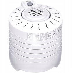 Deshidrator alimente MPM MSG-01, 250 W, 5 site, 28 cm, Inaltime reglabila, Alb