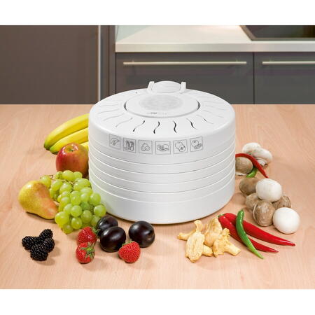 Dehidrator de alimente Clatronic DR 2751, 250 W, alb