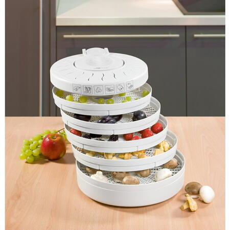 Dehidrator de alimente Clatronic DR 2751, 250 W, alb