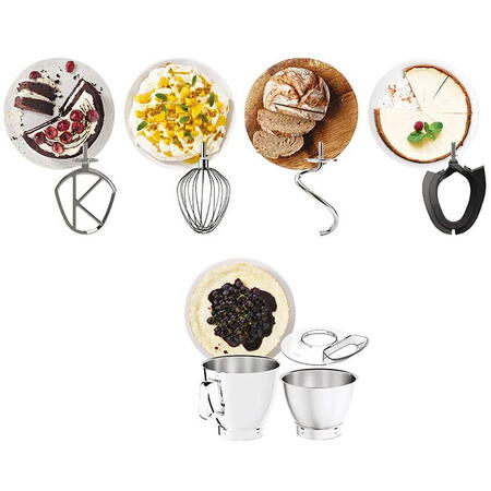 Robot de bucatarie, Kenwood, 1200 W, 7 L, Timer, Argintiu