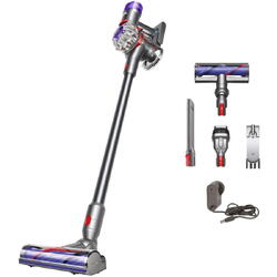 Aspirator vertical fara fir Dyson V8 Advanced, 130AW, 425 W, 21.6 V, 0.54 l, autonomie 40 minute, gri-argintiu