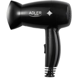 Uscator de par Adler AD 2251, 1400 W, 2 Nivele de temperatura, 2 Trepte de viteza, Negru