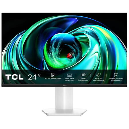 Monitor Gaming QD-Mini LED TCL 24G54, 23.8", Full HD (1920x1080), 100Hz, 5ms, HDR450, HDMI, VGA, Jack