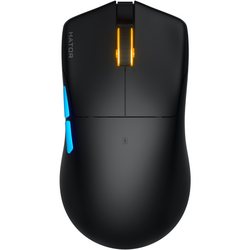 Mouse gaming wireless Hator Pulsar 3 PRO, 30K DPI, senzor Optical PixArt PAW 3950, switch HATOR Optical 100M, side switch Kailh 3M, negru