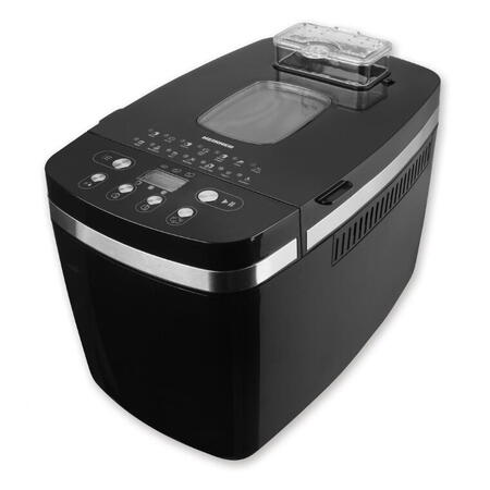 Masina de paine HBM-D850BK2P, 14 programe, control digital, 2 lame framantat, mentinere cald, Negru