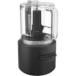 Tocator fara fir KitchenAid 5KFCR500BM, fara baterie inclusa, 1,18L, autonomie 25 minute, lama multifunctionala din inox, Negru mat
