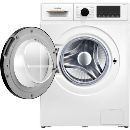 Masina de spalat rufe Albalux AXWGI1492, 9 kg, 1400 rpm, Motor Inverter, Clasa A, Alb