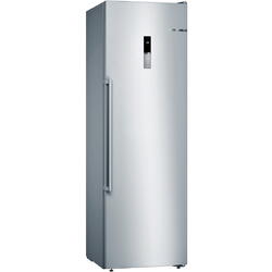 Congelator Bosch GSN36VIEP, 242 L, NoFrost, MultiAirflow, 4 sertare, Display TouchControl, Clasa E, H 186 cm, Inox