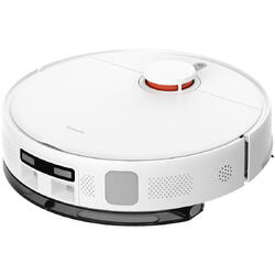 Robot de aspirare Xiaomi H40 BHR07XBEU, 10000Pa, 5200mAh, aspirare&spalare simultana, autonomie pana la 180 de minute, capacitate recipient praf 350 ml si sac de colectare de 4L in statia de golire automata, sistem de navigatie LDS, alb