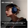 Casti Over the Ear Sony WH-1000XM6L, Wireless, Bluetooth, Hi-Res Audio, Noise cancelling, Autonomie 30 ore, Microfon, Alexa si Google Assistant, Design pliabil, Albastru