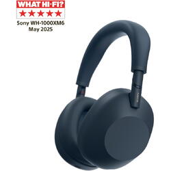 Casti Over the Ear Sony WH-1000XM6L, Wireless, Bluetooth, Hi-Res Audio, Noise cancelling, Autonomie 30 ore, Microfon, Alexa si Google Assistant, Design pliabil, Albastru
