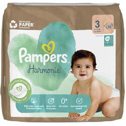 Scutece Pampers Harmonie, Midi 3, 6-10 kg, Pachet Value, 28 buc