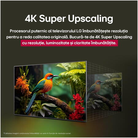 Televizor LG LED 65UA74003LB, 164 cm, Smart, 4K Ultra HD, Clasa F (Model 2025)