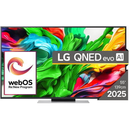 Televizor LG QNED evo 55QNED87A3B, 139 cm, Smart, 4K Ultra HD, 100Hz, Clasa E (Model 2025)