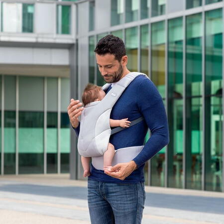 Marsupiu si port-bebe Chicco Myamaki Air, cu reductor din plasa 3D respirabila, Silver