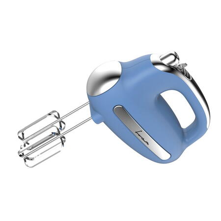 Mixer de mana FRAM FHM-3005BL, 300 W, 5 viteze + Turbo, Teluri si Carlige din inox Albastru