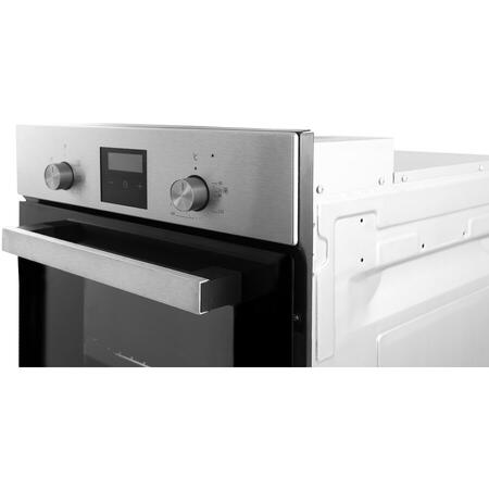 Pachet Incorporabil Samus Cuptor Incorporabil SCE458GTXV, 47 L, 6 Functii, Latime 45 cm + Plita incorporabila PSG-43SG1, 3 Arzatoare pe gaz, Gratare fonta, Sticla neagra