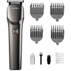 Trimmer Enchen Beardo 2 Lame Inox Lavabil Acumulator Litiu-Ion 1200mAh Negru