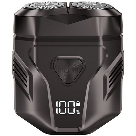 Aparat de ras electric Enchen Mini X, rotativ, negru, 60 min autonomie, 10x10x4cm