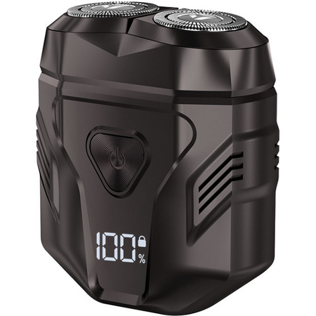 Aparat de ras electric Enchen Mini X, rotativ, negru, 60 min autonomie, 10x10x4cm