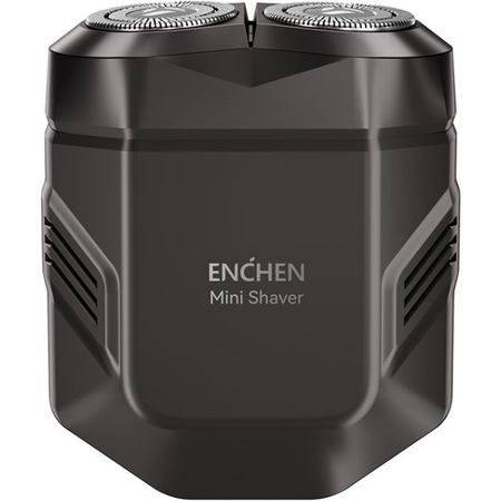 Aparat de ras electric Enchen Mini X, rotativ, negru, 60 min autonomie, 10x10x4cm