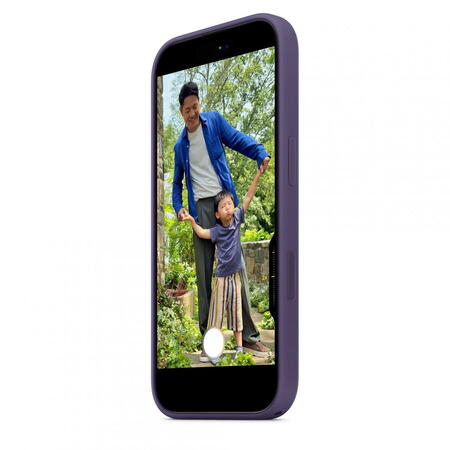 Husa de protectie Apple Silicone Case cu MagSafe pentru iPhone 17, Purple Fog