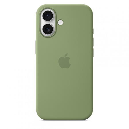 Husa de protectie Apple Silicone Case cu MagSafe pentru iPhone 17, Light Moss
