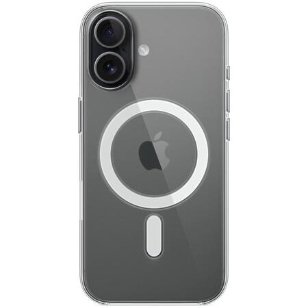 Husa de protectie Apple Clear Case cu MagSafe pentru iPhone 17, Transparent