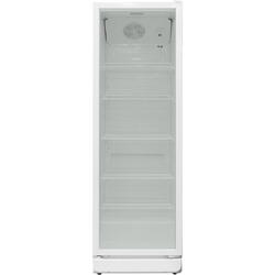 Daewoo Vitrina frigorifica DVLF-350SWC, Smart Low Frost, 350 L, Clasa C, 5 rafturi, maner integrat, lumina interior LED, Alb