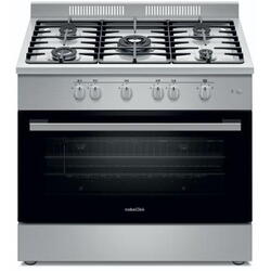 NobeLTek Aragaz semi-profesional NLT SP6903IX/FG1, plita gaz cu 5 ochiuri, cuptor gaz, grill, rotisor, Inox