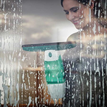 Aspirator Geam Leifheit Dry&Clean, Autonomie 38 de minute, Alb