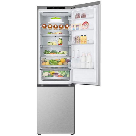 Combina frigorifica No Frost, 387 l, H 203 cm, Clasa A, argintiu