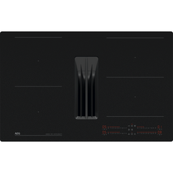 Plita incorpolabila AEG TH84CC23CZ, inductie , 4 zone de gatit, Timer electronic, SenseFry, Combo Hob -cu hota integrata, Flexi Bridge, Booster, Functie Punte, 80 cm, Sticla Neagra