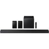 Soundbar Samsung HW-QS750F, 5.1.2, Bluetooth, Wi-Fi, Subwoofer & Kit wireless, Wireless Dolby Atmos, HDMI eARC, Negru