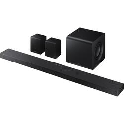 Soundbar Samsung HW-QS750F, 5.1.2, Bluetooth, Wi-Fi, Subwoofer & Kit wireless, Wireless Dolby Atmos, HDMI eARC, Negru