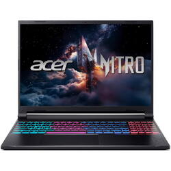 Laptop Gaming Acer Nitro V 16S AI ANV16S-41-R5V7  cu procesor AMD Ryzen™ 5 240 pana la 5.0GHz, 16", WUXGA, IPS, 180Hz, 16GB DDR5 RAM, 1TB SSD, NVIDIA® GeForce RTX™ 5050 8GB GDDR7, No OS, Obsidian Black