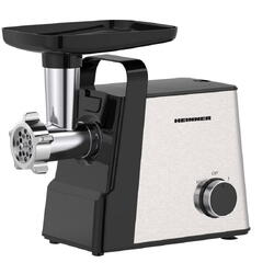 Heinner Masina de tocat HMG-2100SS3, 2100W, accesoriu rosii, 1.8 Kg/min, 2 viteze, 3 site, Negru/Inox