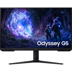 Monitor Gaming VA LED Samsung Odyssey G5 27" LS27FG510EUXEN, QHD 2560 x 1440, HDMI, DisplayPort, Pivot, 180 Hz, 1 ms Negru