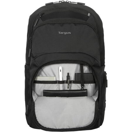Rucsac laptop Targus Classic  EcoSmart®, pentru laptopuri de 15.6", capacitate 20 litri, material poliester, dimensiuni: 31 x 17.5 x 47 cm, dimensiune compartiment laptop: 38.7 x 2.5 x 26.5 cm, greutate  0.88 kg, negru