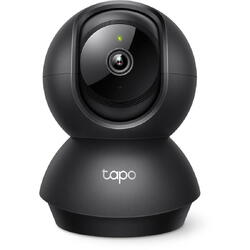 Camera de supraveghere Smart TP-Link Tapo C211 cu Pan/Tilt 360 grade, Rezolutie Filmare 3MP Ultra HD, Utilizare Baby Monitor, Wireless, Night Vision, Detectarea miscarilor, Two-Way Audio, Alarma sonora si luminoasa, Control Vocal, Mod Privacy, Negru