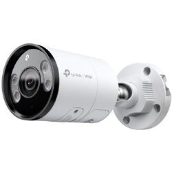 Camera supraveghere IP exterior TP-LINK Full Color VIGI C345, 4 MP, 4 mm, IR/lumina alba 30 m, microfon si difuzor, detectie si clasificare om/vehicul, slot card, vizualizare de pe telefon, PoE