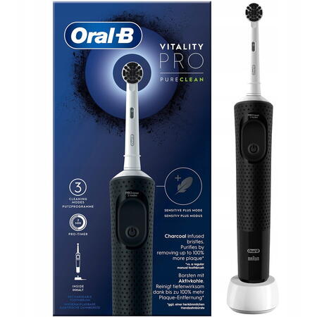 Periuta de dinti VITALITY PRO D103, 3 moduri, negru