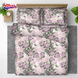 Vanora Set de pat king size bumbac,92 gsm,Peony