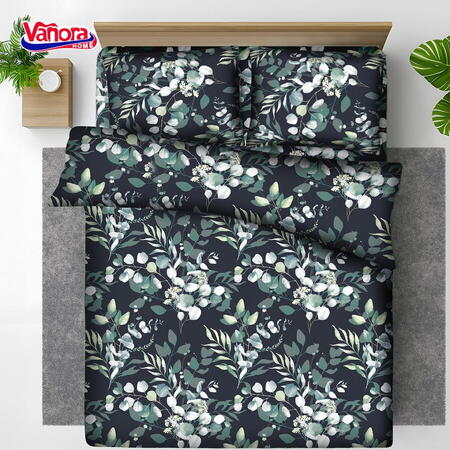 Set de pat king size bumbac, 92 gsm,Jade