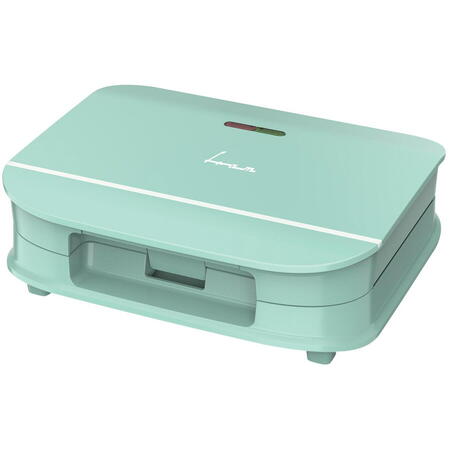 Sandwich maker FRAM FSM-700GR, 700 W, placi fixe cu invelis antiaderent, Verde