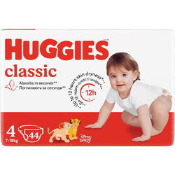 Scutece Huggies Classic Jumbo nr 4, 7-18 kg, 44 buc