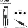 Casti In-Ear SONY IER-EX15CB, Cu Fir, Microfon, USB-C, Negru