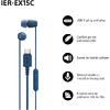 Casti In-Ear SONY IER-EX15CL, Cu Fir, Microfon, USB-C, Albastru