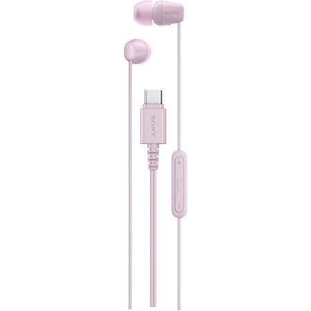 Casti In-Ear SONY IER-EX15CP, Cu Fir, Microfon, USB-C, Roz